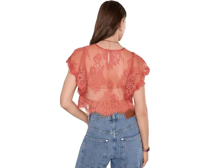 Кружевной топ Free People Lunar Ash Lace