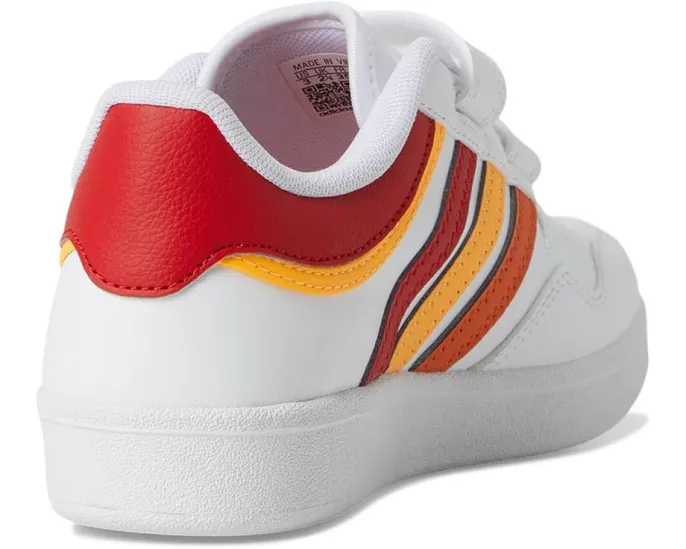 Детские кроссовки Hoops 4.0 от adidas с низким силуэтом и застежками на липучках