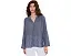 Eileen Fisher топ Cotton Microstripe Pucker Raglan с рукавом реглан