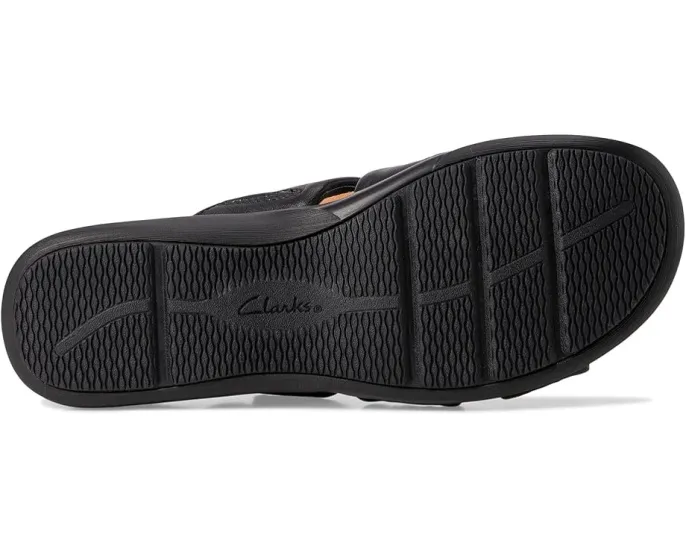 Сандалии Clarks Kitly Slide с лазерной резьбой и регулируемым ремешком