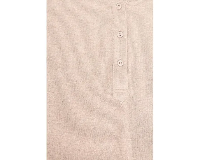 Поло Perfect Knit Rib с классическим воротником и длинными рукавами от NIC+ZOE