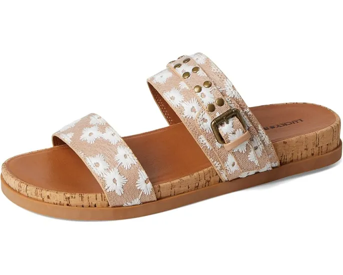Сандалии Dineesa Studded Two Band Flat от Lucky Brand с заклепками и двойными ремешками
