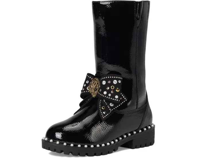 Ботильоны Kurt Geiger London Kids Kensington с бантом и стразами