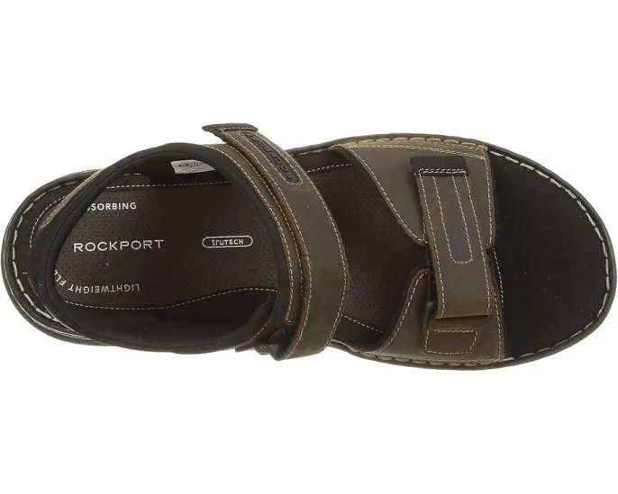Сандалии Rockport Darwyn Quarter Strap с открытым носком и двумя застежками