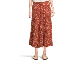 Юбка миди Toad&Co Manzana Paneled из органического хлопка с цветочным принтом и разрезом