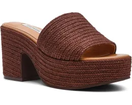 Steve Madden сандалии Trippy на платформе с верхом из рафии и круглым открытым носком