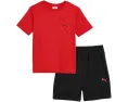 Puma Детский комплект из футболки с карманом и флисовых шорт
