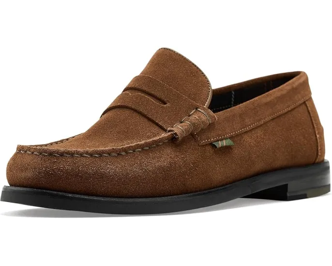 Barbour Linford мокасины из замши с контрастной строчкой и резиновой подошвой