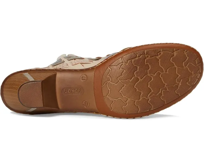 Босоножки 46778 Sina 78 с плетением и эластичной задней частью Rieker