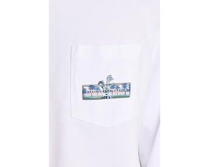 Длинная футболка Vineyard Vines с логотипом гольфа и карманом