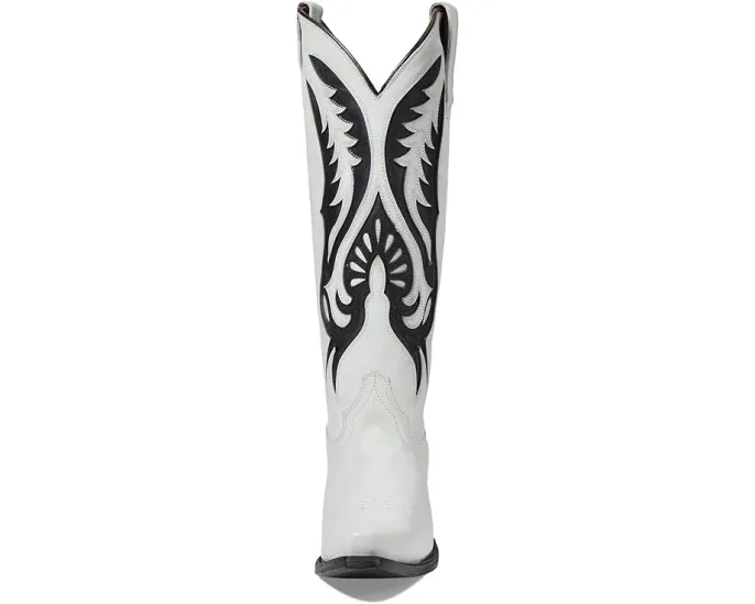 Corral Boots L6067 сапоги до икры с контрастной вышивкой и боковыми петлями
