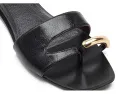 Сандалии Tory Burch Romy Slides на плоской подошве из кожи