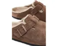 Birkenstock Boston клоги из замши с овчиной