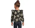 Блузка Janie and Jack с цветочным принтом и рюшами на плечах