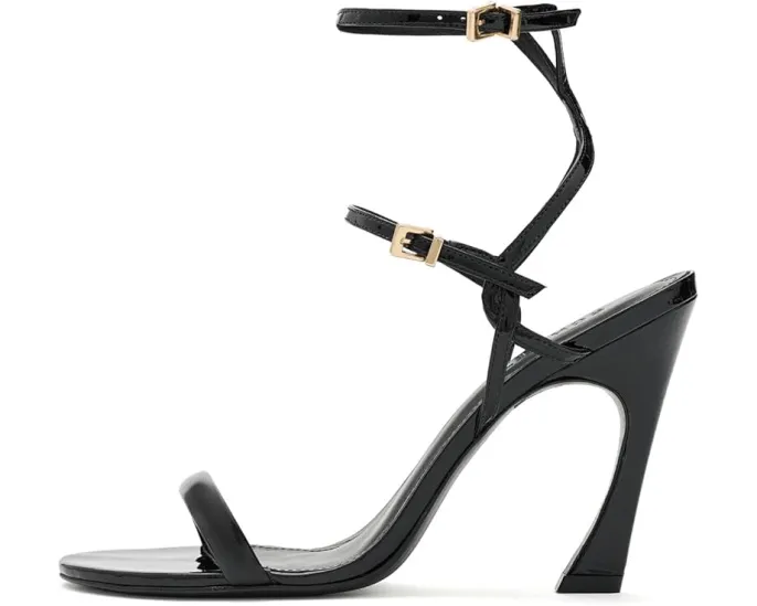 Босоножки-лодочки Schutz Carly на каблуке из лакированной кожи
