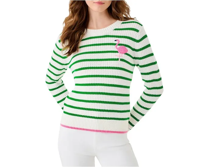Свитер Jovienne с полосками и вязаным узором Lilly Pulitzer