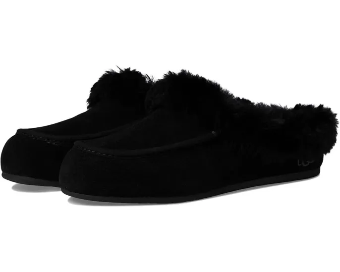 UGG Ansley Mule мюли из замши с овчиной и подошвой для дома и улицы