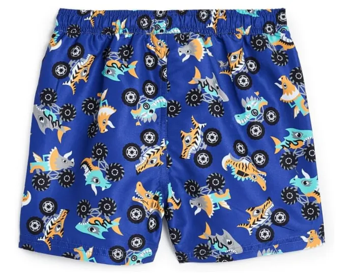 Плавательные шорты Truck Boardshorts Deux par Deux с принтом монстр-траков