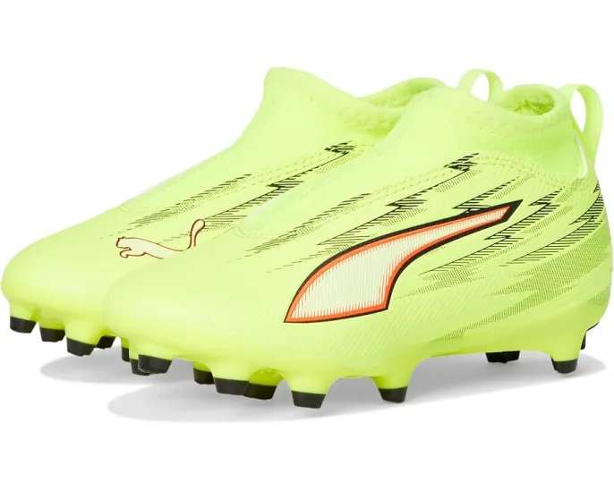 PUMA Детские футбольные бутсы Ultra 6 Match+ без шнуровки для твердого и искусственного покрытия с технологией SPEEDSYSTEM
