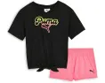 Футболка и трикотажные шорты Puma для малышей