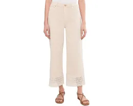 Широкие брюки Liverpool Los Angeles Mid-Rise Stride с отделкой из кружева