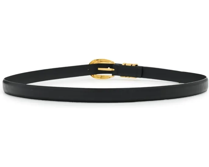 Широкий кожаный ремень Madewell Triple Metal Keeper с массивной пряжкой