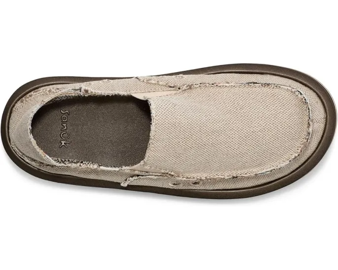 Sanuk Donny Hemp Two-Tone экологичные кеды из конопли с мягкой стелькой