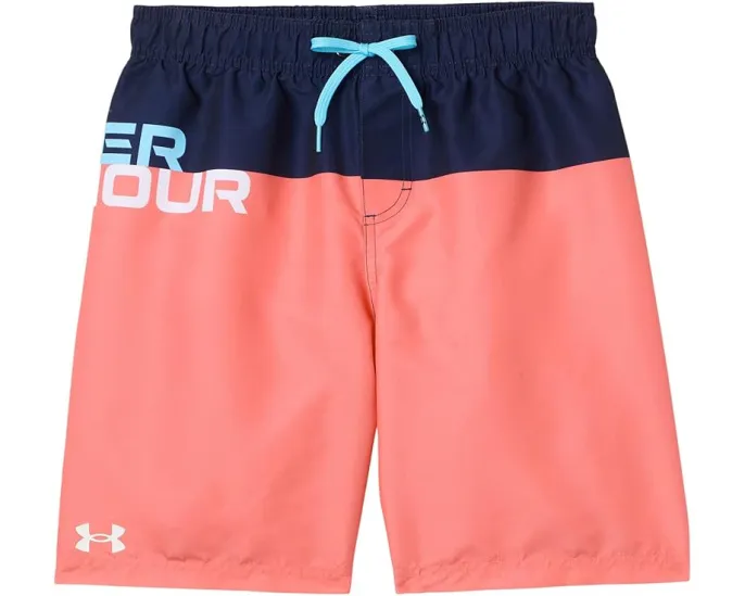 Детские шорты Under Armour Logo Color-Block Volley с защитой UPF 50+