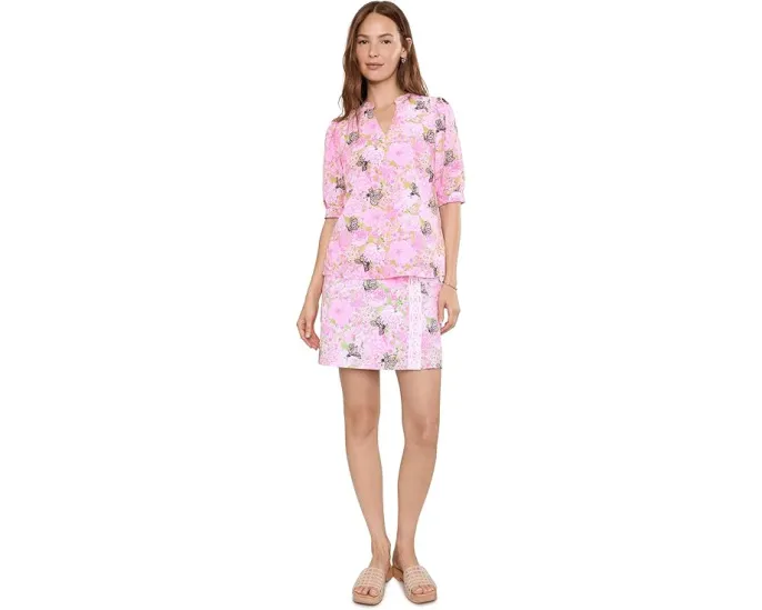 Мини шорты-юбка Daye с цветочным принтом Lilly Pulitzer