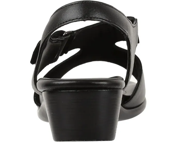 Сандалии SAS Suntimer на удобном каблуке с открытым носком и регулируемой застежкой