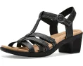 Сандалии Emily 2 Rose Clarks на квадратном каблуке с ремешками и стелькой Ultimate Comfort