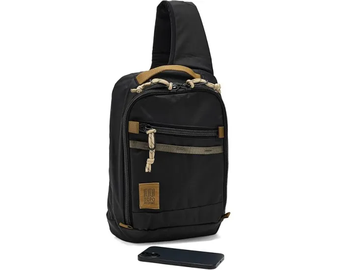 Topo Designs сумка-слинг Mountain Sling из переработанного нейлона с множеством точек крепления