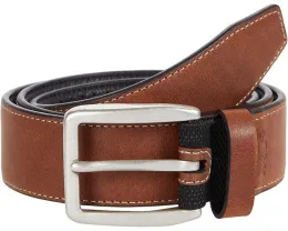 Johnston & Murphy XC4 Sport Casual Belt из кожи с серебристой пряжкой