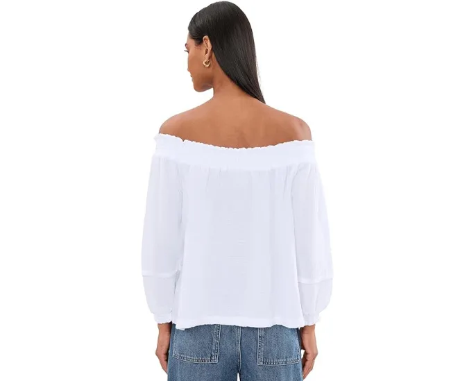 Ava Gauze Off Shoulder Top