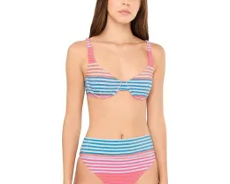 Топ Lulu Top Beach Riot бандо с разноцветными полосками