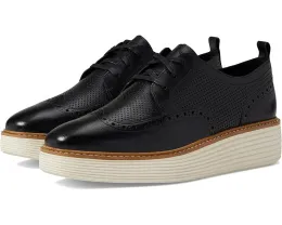 Оксфорды Originalgrand Platform Wing Tip на платформе с декоративными перфорациями от Cole Haan