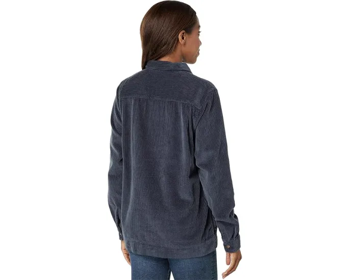 Расслабленная рубашка L.L.Bean Comfort Corduroy из вельвета с длинными рукавами