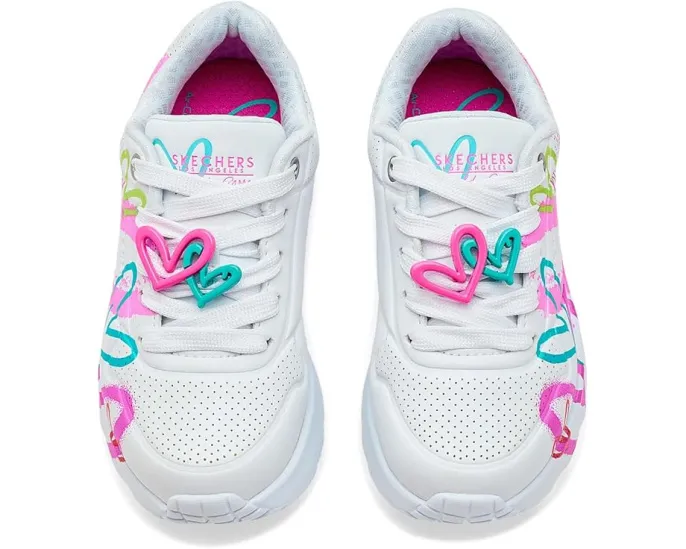 Детские кроссовки SKECHERS KIDS с дизайном James Goldcrown Uno Lite Flutter Hearts