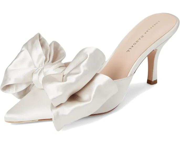 Туфли-мюли Loeffler Randall Margot Bow с бантом и стелькой из кожи