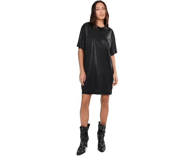 Мини-платье AllSaints Sparkle Tee Dress с блестками