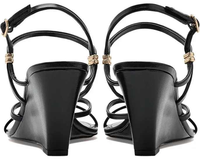 Босоножки Nine West Devva на танкетке с регулируемым ремешком на щиколотке