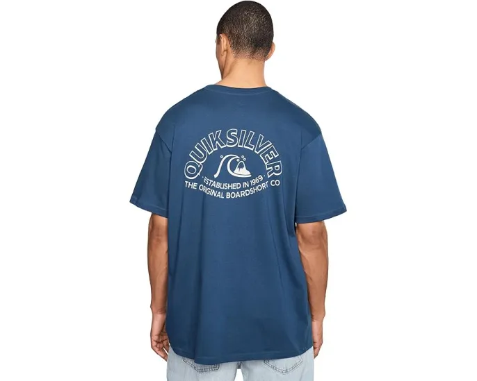 Футболка Quiksilver Bubble Arch с пляжным принтом из хлопка 180 г/м²