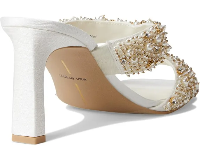 Босоножки Gitel на тонком каблуке с вырезами по бокам и эластичными вставками Dolce Vita