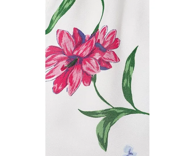 Блузка CeCe с воротником-рюшем и разрезом на горловине