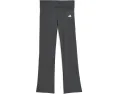 Детские брюки клеш Adidas Black Grey Melange с отворотом