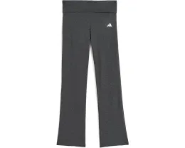 Детские брюки клеш Adidas Black Grey Melange с отворотом