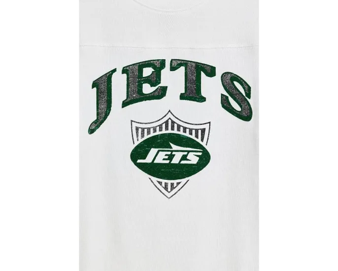 Футболка NFL New York Jets с полосатым кокеткой для детей