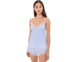 Eberjey Isla Cami Short Pajama женская пижама с кружевом регата