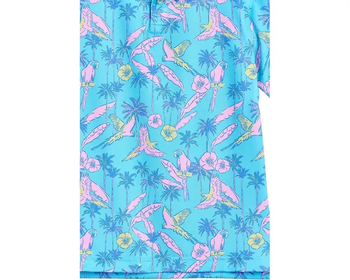 Polo The Flock Party Chubbies Kids с цветочным принтом и птицами