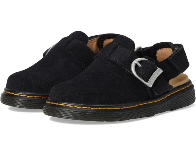 Детские клоги Dr. Martens Jorgie J с регулируемым ремешком на липучке